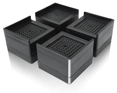 Zdjęcie produktu dla Zestaw 4 podkładek pod meble, średnica 40 mm, kolor czarny
