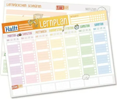 Produktbild von Tischblock Häfft Lernplan A4