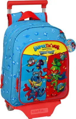 Image de Safta Supershings Rescue Force 524 W/705 Sac à dos à roulettes Bleu Bleu One Size
