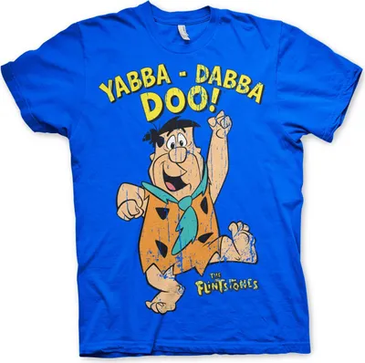 Obrázek produktu pro Tričko Yabba-Dabba-Doo - malé - modré