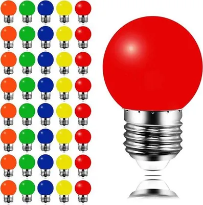 Produktbild von Farbige LED-Leuchten - Bunte Lichter - Atmosphäre Lichter erstellen - Energie sparen 3W - 40 Stck - Multicolor