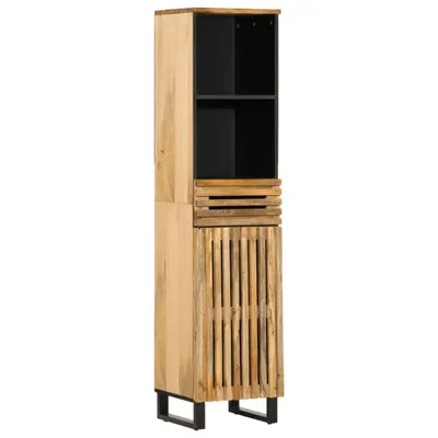 Image de Buffet 38x34x160 cm bois de manguier massif brut