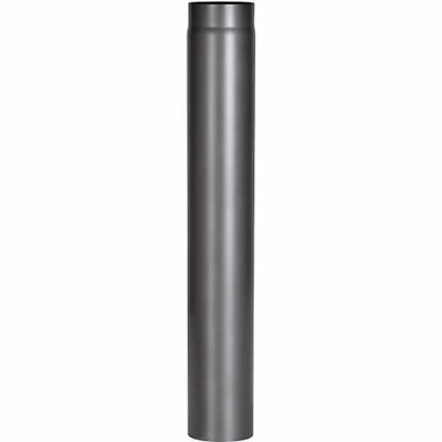 Image de Tuyau de poêle 1000 mm, Ø 150 mm, gris Épaisseur de paroi 2 mm, gris