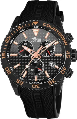 Obrázek produktu pro Pánské hodinky Lotus Classic Luxury Elegant Silicone Wristwatch black UL18672/C