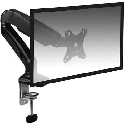 Produktbild von ACT Monitor-Tischhalterung mit Gasfeder, 1 Bildschirm bis zu 32", VESA, Klemme /Bolzen, 9 kg, 33 cm (13"), 81,3 cm (32"), 100 x 100 mm, Schwarz