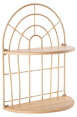 Produktbild von Daleka - Regal, 35x18x46h cm, Braun Eiche, 2 Ablagen