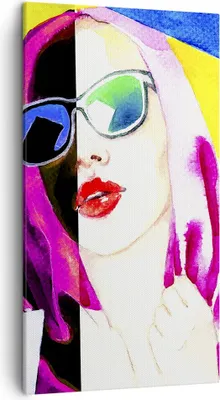 Produktbild von Bild auf Leinwand - Leinwandbild - Frau Modell - 45x80cm - Wand Bild - Wanddeko - Wandbilder - Leinwanddruck - Bilder - Kunstdruck - Wanddekoration - Leinwand bilder - Wandkunst - PA45x80-3958
