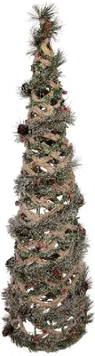 Produktbild von Clayre & Eef 5RO0112 Weihnachtsbaum mit LED Grün Braun 28x99 cm