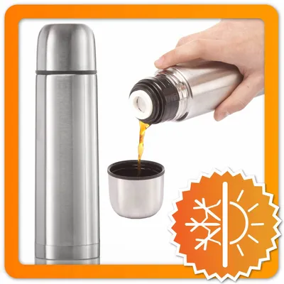 Obrázok produktu pre Dvojstenná termoska strieborná 500 ml