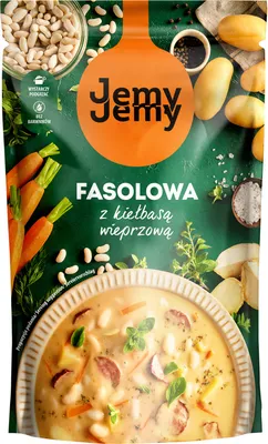 Obrázek produktu pro Fazole s vepřovou klobásou Jemyjemy 450 G