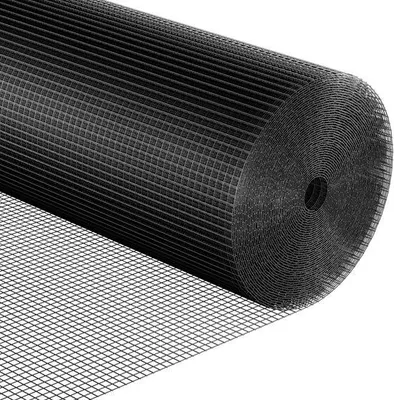 Image de Fil de protection pour volières, galvanisé, noir, mailles de 6/12 mm, rouleau de 10 m