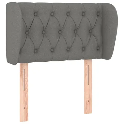 Produktbild von vidaXL Kopfteil mit Ohren Dunkelgrau 83x23x78/88 cm Stoff
