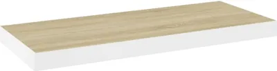 Immagine prodotto di Scaffale a Parete Rovere e Bianco 60x23,5x3,8 cm in MDF