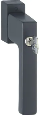 Produktbild von HOPPE Fenstergriff TOULON - Sperrzylinder+Secustik, VK 7 x 32 - 42 mm, schwarz