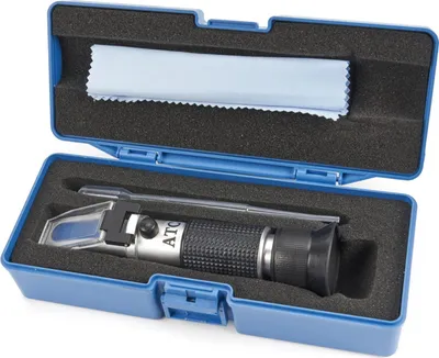Immagine prodotto di Rifrattometro antigelo, tester di refrigerante, rifrattometro per il controllo del punto di congelamento dei sistemi antigelo auto, per liquidi auto, anti freeze tester rifrattometro per acido batteria, Hbm