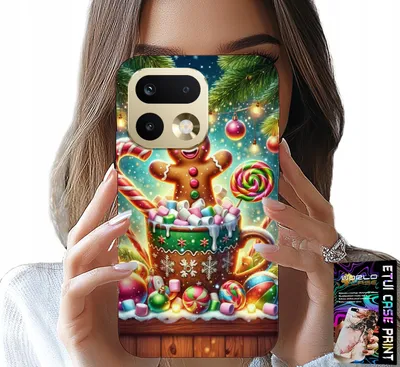 Produktbild von Etui Do Realme 16 Pro+ 5G - Piernik Pierniki Świąteczne Wzory +Folia