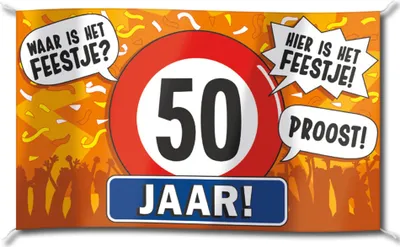 Produktbild von Paperdreams Fassadenflagge – 50 Jahre