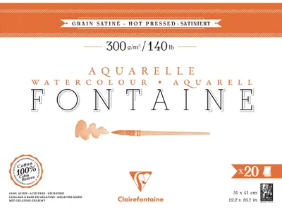 Obrázek produktu pro Clairefontaine 975511C, Sešit s uměleckým papírem, 300 g/m², 20 listy