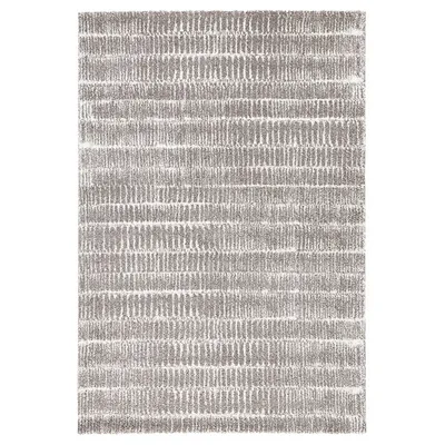 Zdjęcie produktu dla Szary gruby dywan shaggy do salonu 160x230cm