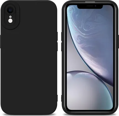 Produktbild von Cadorabo Hülle für Apple iPhone XR Schutz Hülle in Schwarz TPU Silikon Etui Case Handyhülle