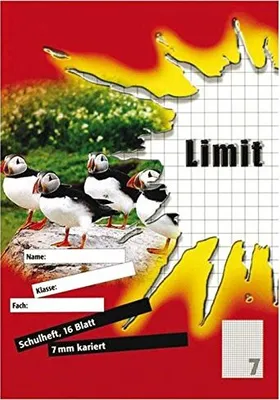 Produktbild von Schulheft LIMIT Din A5 kariert 7mm 16 Blatt.