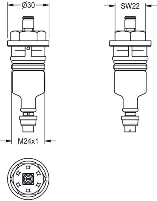 Produktbild von Franke Aquarotter Funktionsteil für Duscharmaturen AQUAROTTER Nr. 2000104352 blau