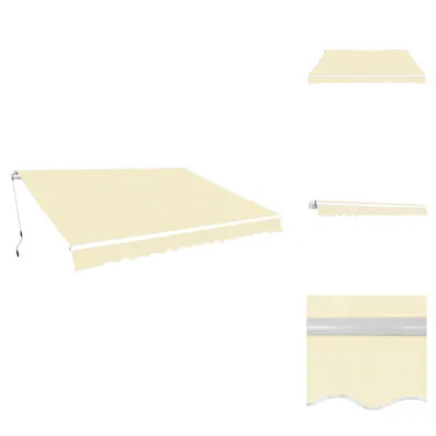 Produktbild von vidaXL Gelenkarmmarkise 400 cm Cremeweiß - Markisen