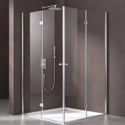 Produktbild von doporro Eck-Duschkabine Eckdusche 120x90x190cm Duschabtrennung ESG-Sicherheitsglas Klarglas inkl. beidseitiger Easy-Clean-Beschichtung Ravenna26