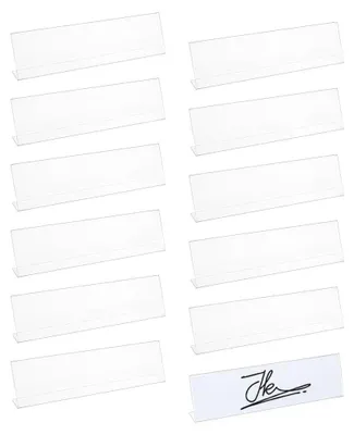 Produktbild von Set aus 12 Acryl Namensschildern für Schreibtische, 5,2 x 20,5 cm