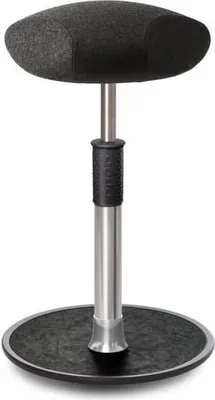 Produktbild von Sitz- Stehhocker Free Tall Triangel kvadrat Divina Mel. Anthrazit chr. /schw..
