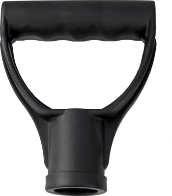 Produktbild von D-Griff Kunststoff D-Schiebegriff Spatengriff für Schneeschieber Holzstiel Aluminiumstiel Spatel - Größe: 32 mm Schwarz - Menge: 1