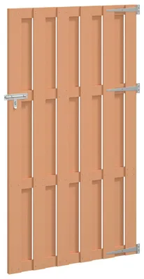 Obrázek produktu pro Zahradní brána 100 x 180 cm WPC a hliník Hnědá