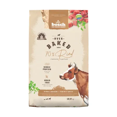Produktbild von bosch Tiernahrung Oven Baked Adult 70 % Rind, Adult, Rind, 10 kg