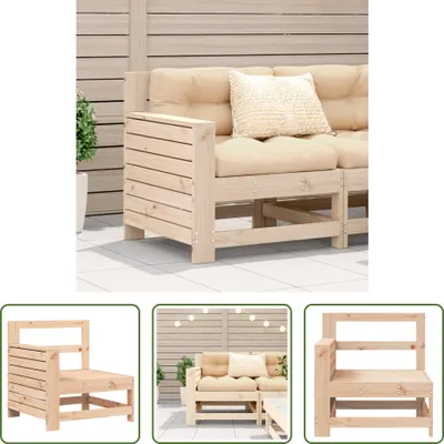 Produktbild von The Living Store Gartensofa mit Armlehne 69x62x70,5 cm Massivholz Kiefer