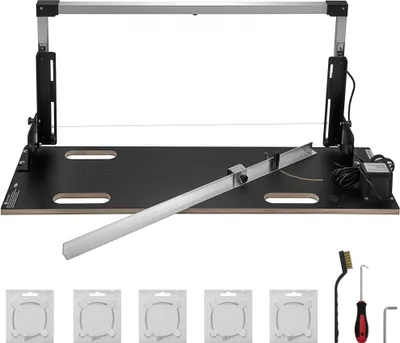 Zdjęcie produktu dla przecinarka do styropianu 360°C - przecinarka do pianki ze stopu aluminium 200W - stop niklowo-chromowy - napięcie wyjściowe 38V - grubość cięcia.