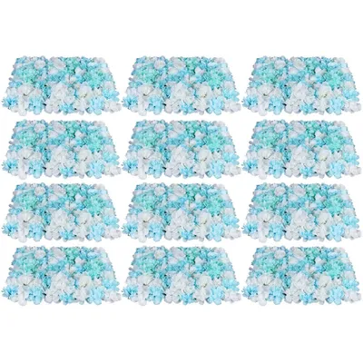 Zdjęcie produktu dla 12Pcs kwiatowa ściana różana sztuczna ściana do panelu ślubnego tła imprezy wystrój 40 * 60cm