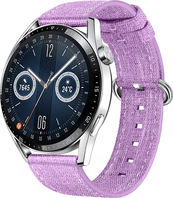 Produktbild von BStrap Denim Armband für Samsung Galaxy Watch 3 41mm, purple