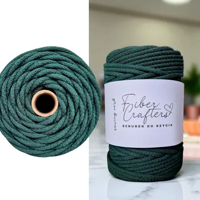 Produktbild von FIBER CRAFTERS Geflochtene Baumwollschnur 6mm Steif 100m