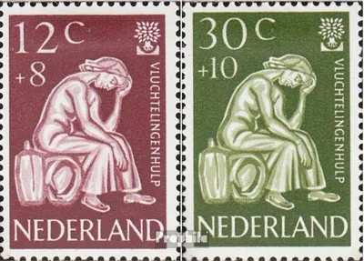 Produktbild von Briefmarken Niederlande 1960 Mi 744-745 (kompl.Ausg.) postfrisch Weltflüchtlingsjahr 1959/ 60