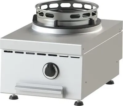 Produktbild von KBS Gas Wokherd 1 Brenner Tischmodell 13Kw 400x600x300 mm Pilotflamme 3/4 Zoll