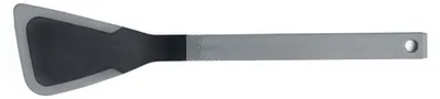 Spatel mit Silikonlippe, 7x31,5 cm, grau, hitzebeständig bis 220 °C