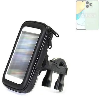 Produktbild von K-S-Trade Fahrrad-Halterung kompatibel mit ZTE Blade V50 Design 4G Handy-Halterung Halter Lenkstange Fahrradhalterung Motorrad Bike Mount
