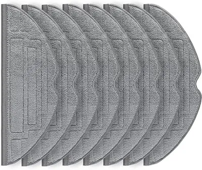 Productafbeelding van PromoHome® Vervangende reinigingsdoekjes voor stofzuigrobots – 8 stuks microvezel reinigingsdoekjes, 25 x 25 cm, blauw