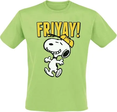 Produktbild von Peanuts T-Shirt Uni Snoopy - Friyay grün M