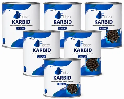 Produktbild von Karbid Kalziumkarbid 7-15mm, 6x250g
