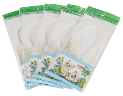 Quilling Papier 600 Streifen 3 mm Weiß DIY Basteln