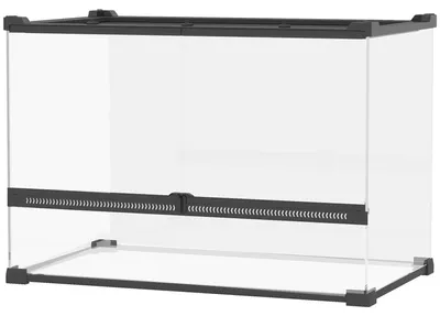 Image de Terrarium pour reptiles | Couleur : Noir, transparent | Dimensions : 50 x 30 x 35 cm