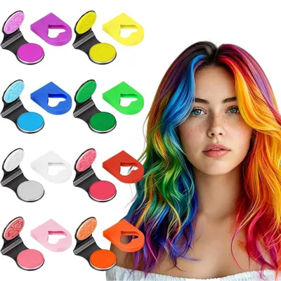 Obrázok produktu pre Umývateľná vlasová krieda pre deti, 8 farieb, vhodná na karneval, Halloween a cosplay