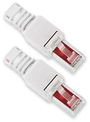 Produktbild von 2x Netzwerk Stecker RJ45 Cat6 Cat7 Cat5 LAN Kabel werkzeuglos Netzwerkstecker