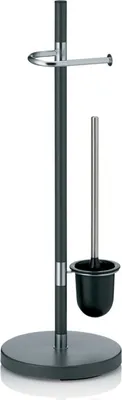 Produktbild von Kela Toilettengarnitur Sinerio Metall anthrazit 76,5cm 25cmØ, 22231